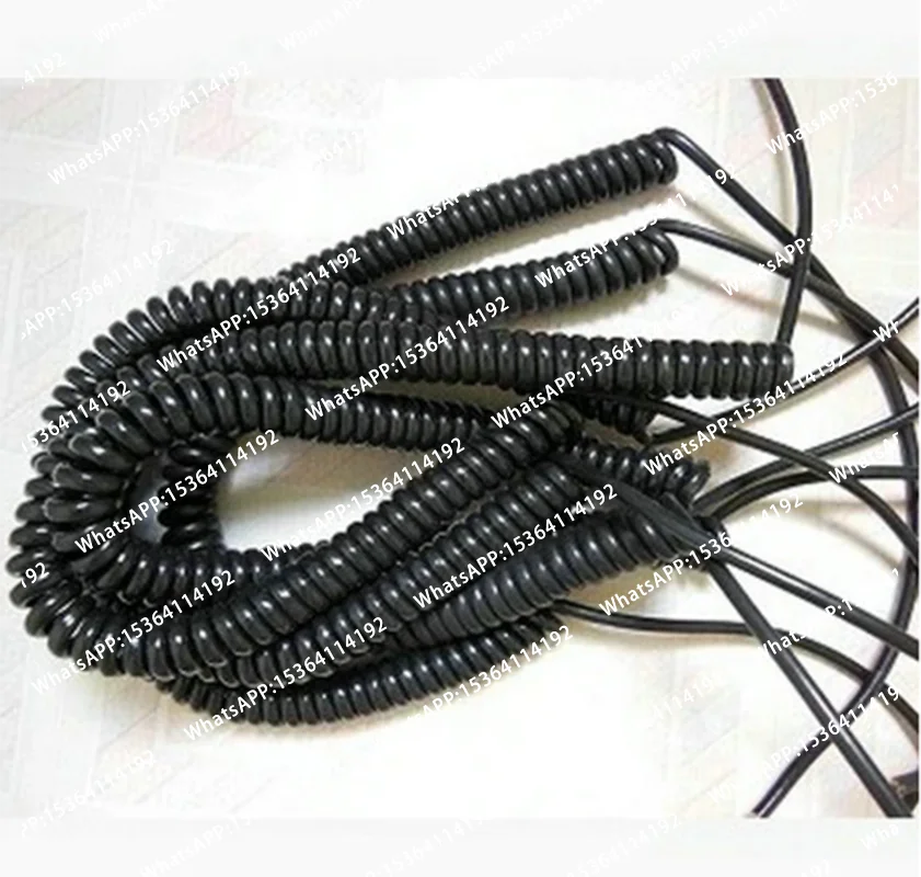 Wholesale 12 15 16 17 18 19 21  Cores Spring Spiral Cable Coiled Cable for CNC Handheld Encoder Manual Pulse Generator MPG