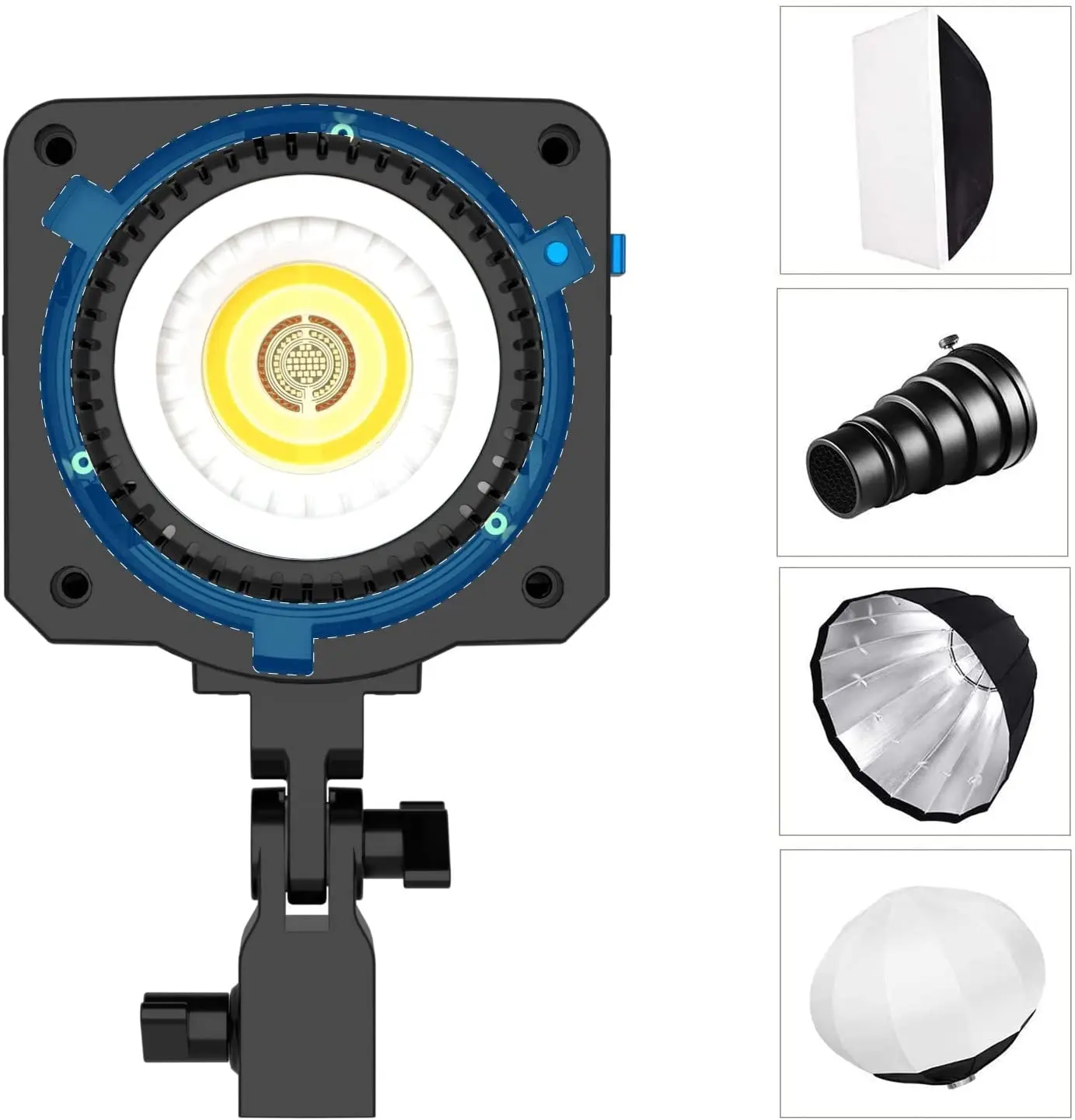 Sokani X100 RGB LED Video Light 100W APP Control Bowens Mount TRIOPO Softbox for Photography Video Recording Outdoor Shooting