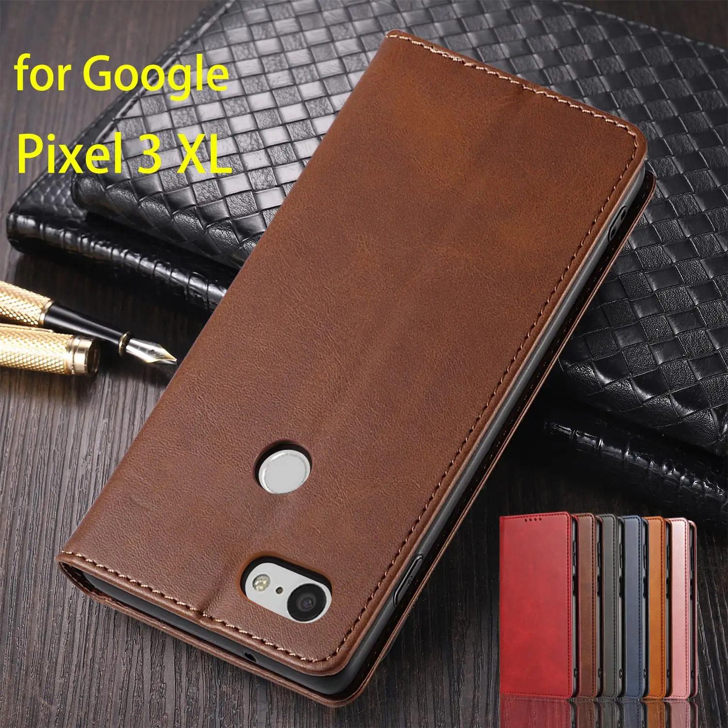 Leather Case for Google Pixel 3 XL / Pixel XL3 Card Holder Holster Magnetic Attraction Cover Wallet Flip Case Capa Fundas Coque 