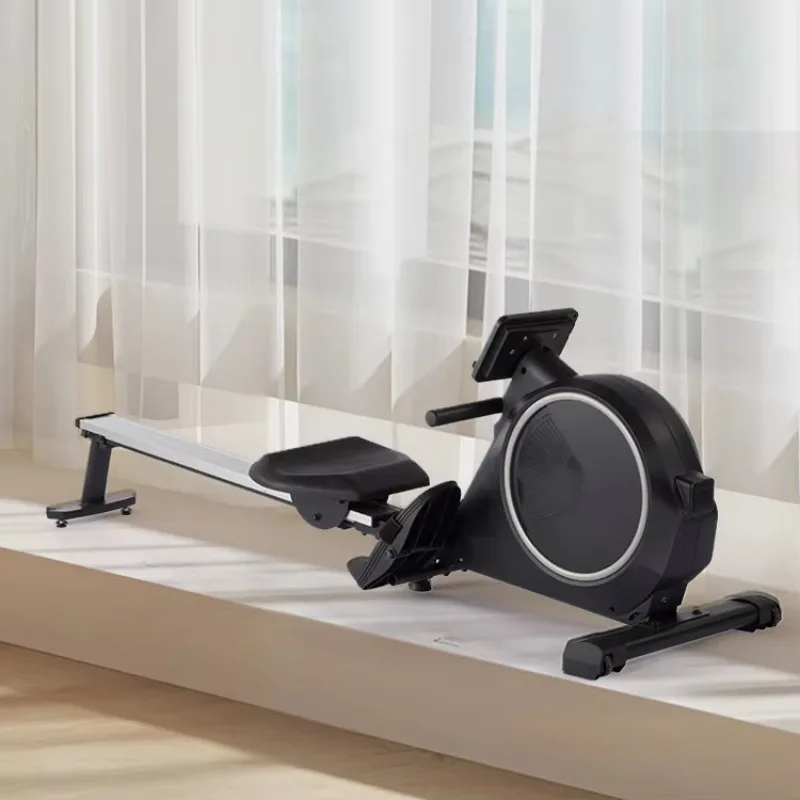 High-Intensity Air Rower Rowing Machine with 8-Level Magnetic Resistance Aluminum Sliding Tube for Home & Commercial Use