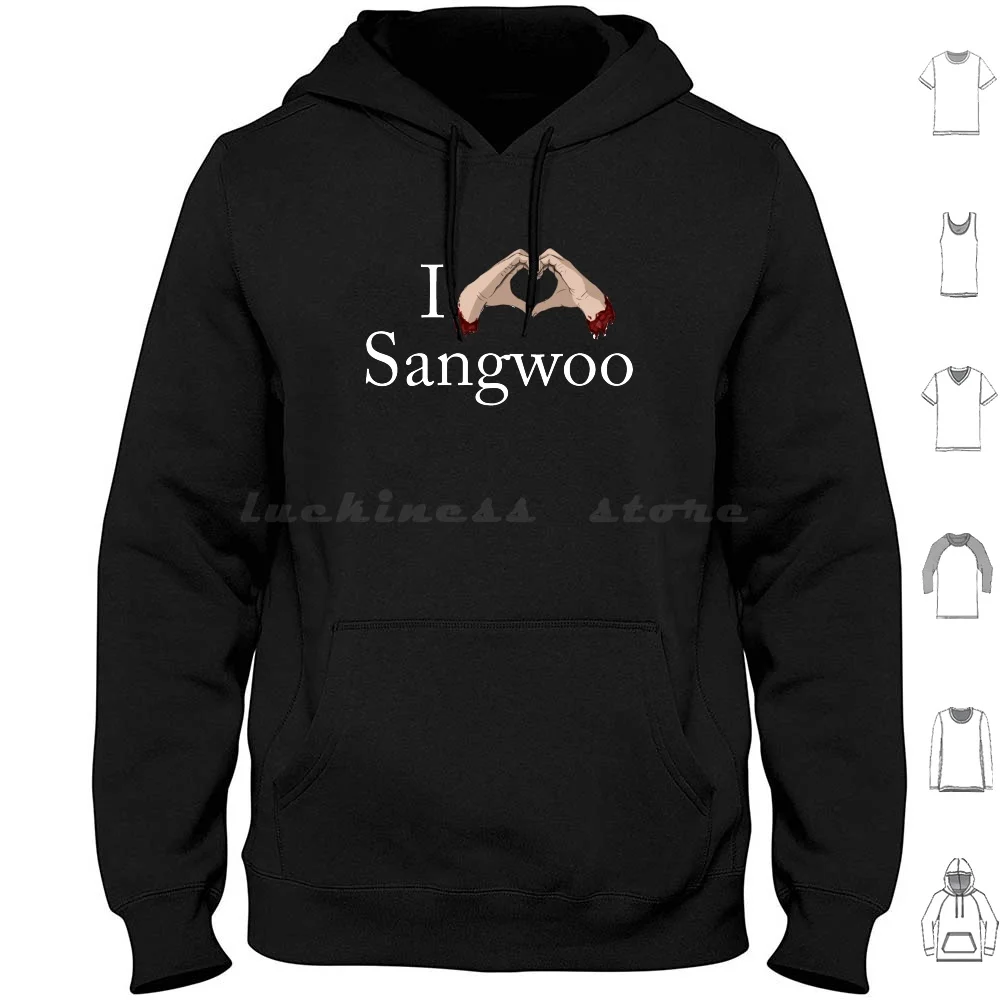 I Love Sangwoo Hoodie Cotton Long Sleeve Sangwoo Love Yoonbum