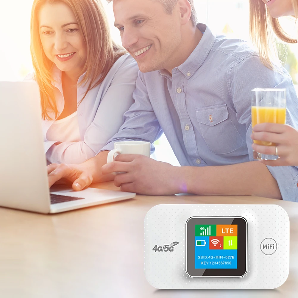 4G LTE المحمولة واي فاي هوت سبوت 150Mbps راوتر الإنترنت اللاسلكي مع فتحة للبطاقات Sim نقطة اتصال صغيرة في الهواء الطلق للمنزل مكتب سيارة السفر