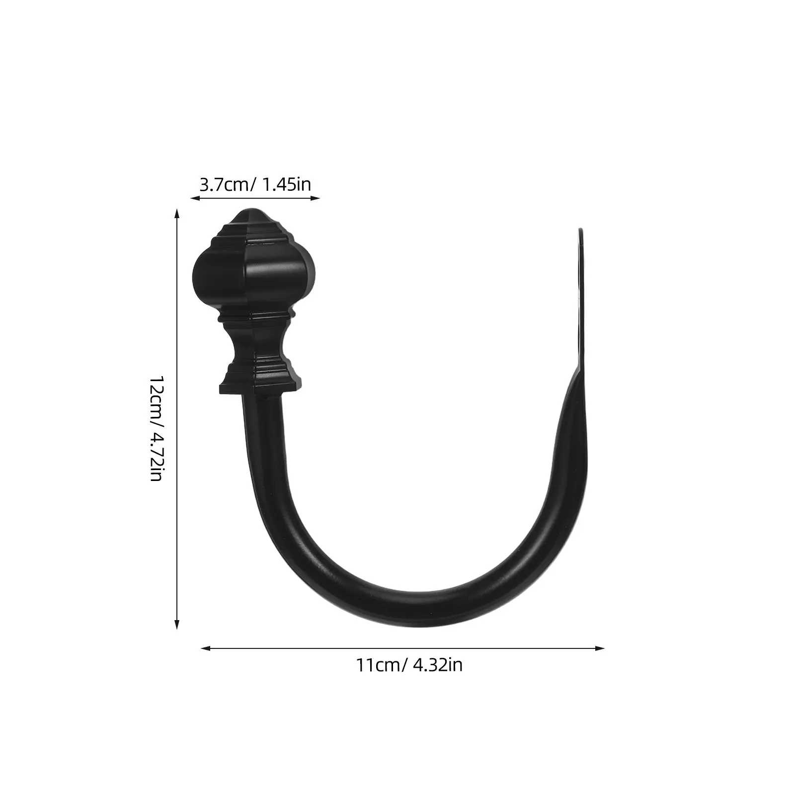 2Pcs Metal Curtain Tiebacks Window Curtains Holdback Hooks Wall Mounted Decorative Curtain Hold Backs for Drapes Living Room
