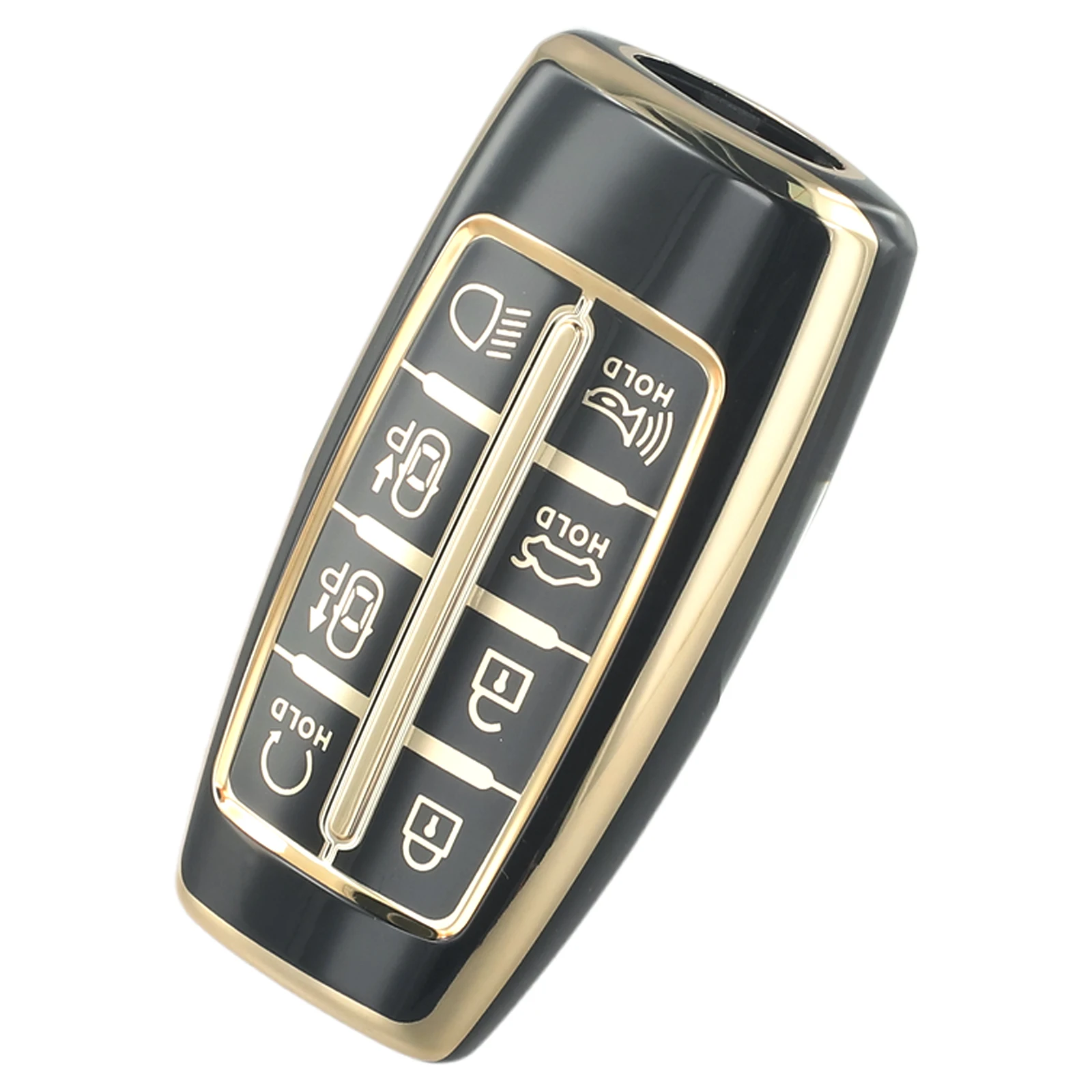 

Cover Car Key Cover 8 Buttons Anti-fall Ati-drop Black Excellent Touch For Hyundai Genesis Gray Green Accessories