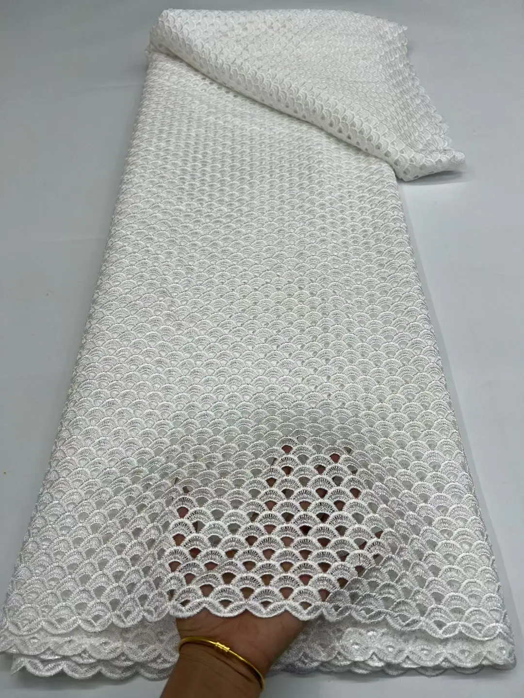 

Latest African Guipure Cord Lace with Water Soluble Lace 5 Yards Nigerian Lace Fabric for Sewing Dress 746