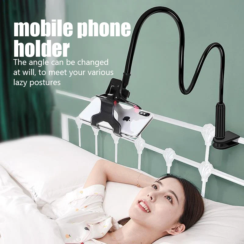 

Universal Mobile Phone Holder Flexible Lazy Holder Adjustable Cell Phone Clip Home Bed Desktop Mount Bracket Smartphone Stand