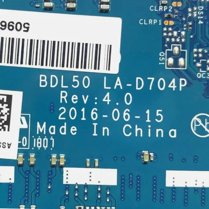 DBL50 LA-D704P Laptop Motherboard for HP 15-AY CPU I5 6200U Integrated DIS Notebook Mainboard Motherboard CPU and RAM Combo