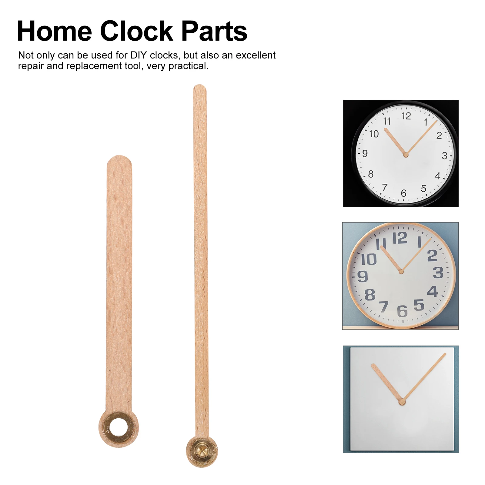 

Wooden Durable DIY Parts Quartz Wall Clock Hands Accessories Home Clock Parts Movement Practical Replacement Tool