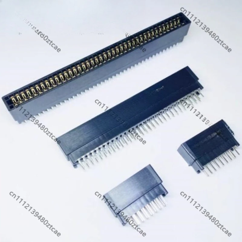 10Pcs Lot 2.54mm Pitch Gold Finger Edge Connector Slot Multi-Pin Circuit Board Socket