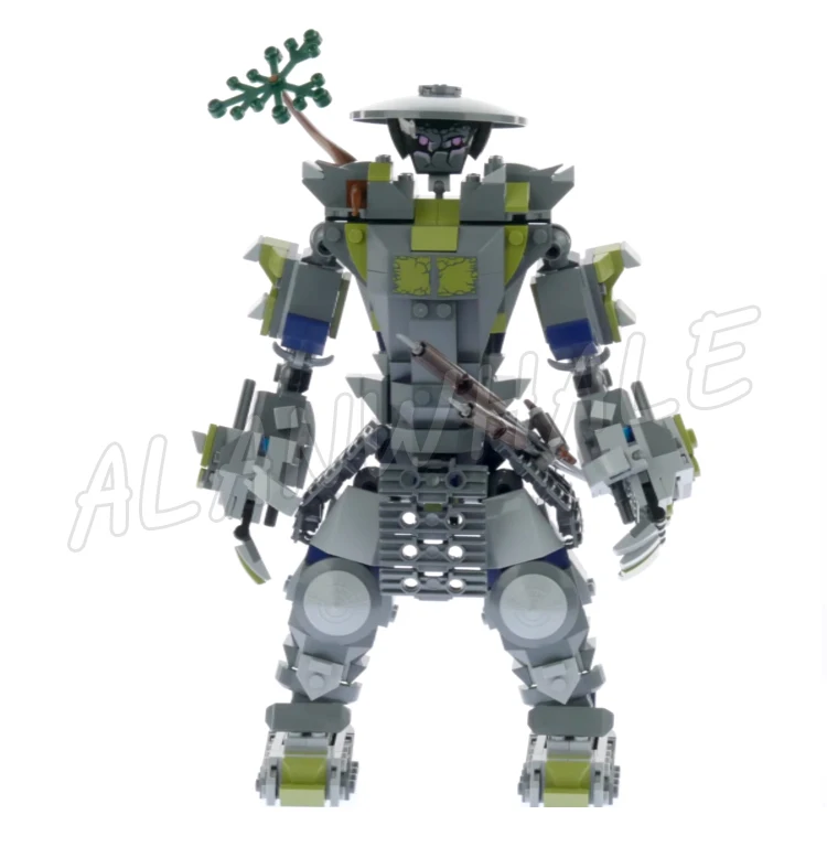 550pcs Shinobi Oni Titan Samurai Mech Harumi Lord Disc Shooter Posable Arms 10937 Building Block toys Compatible With Model