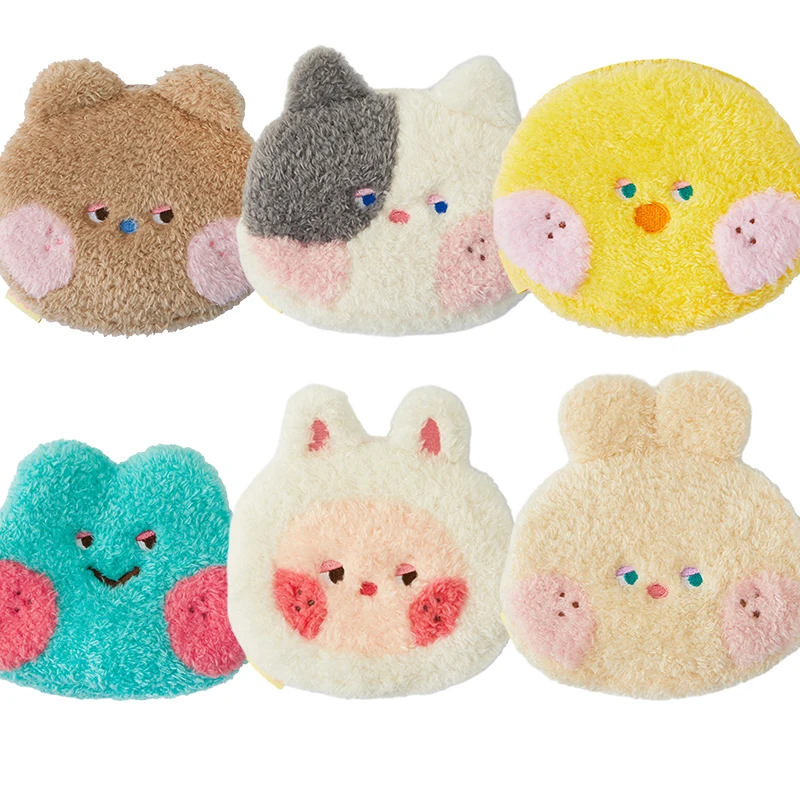 Line Friends Kawaii Brown Bear Sally Cony Plush Coin Purse Anime Portable Card Holder Cosmetic Earphone Plushie Storage Bag Gift