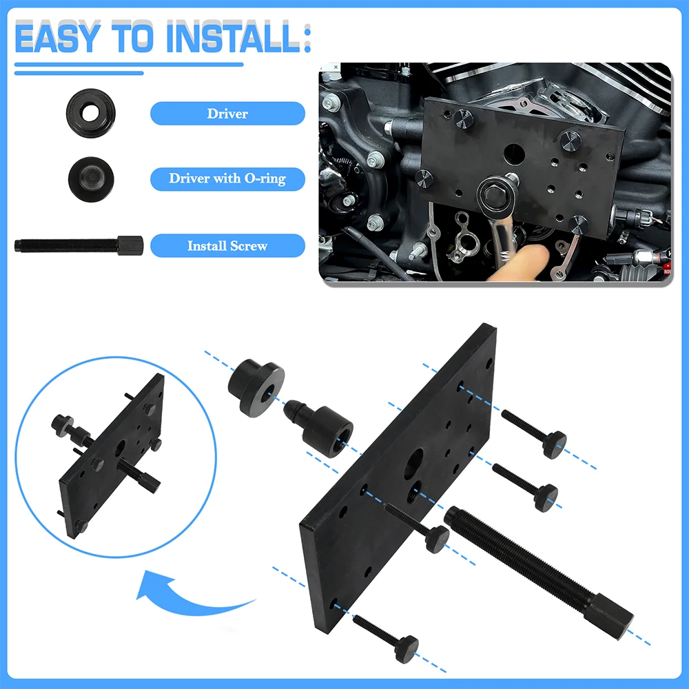 M8 Single Camshaft Needle Bearing Removal and Installation Tool with Precision Depth Control P/N 5806