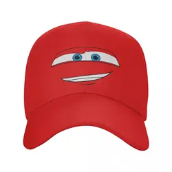 Cars Lightning McQueen Big Face Baseball Caps Unisex Fashion Sun Caps Hat Adjustable Snapback Caps Sun Hats Summer Hat