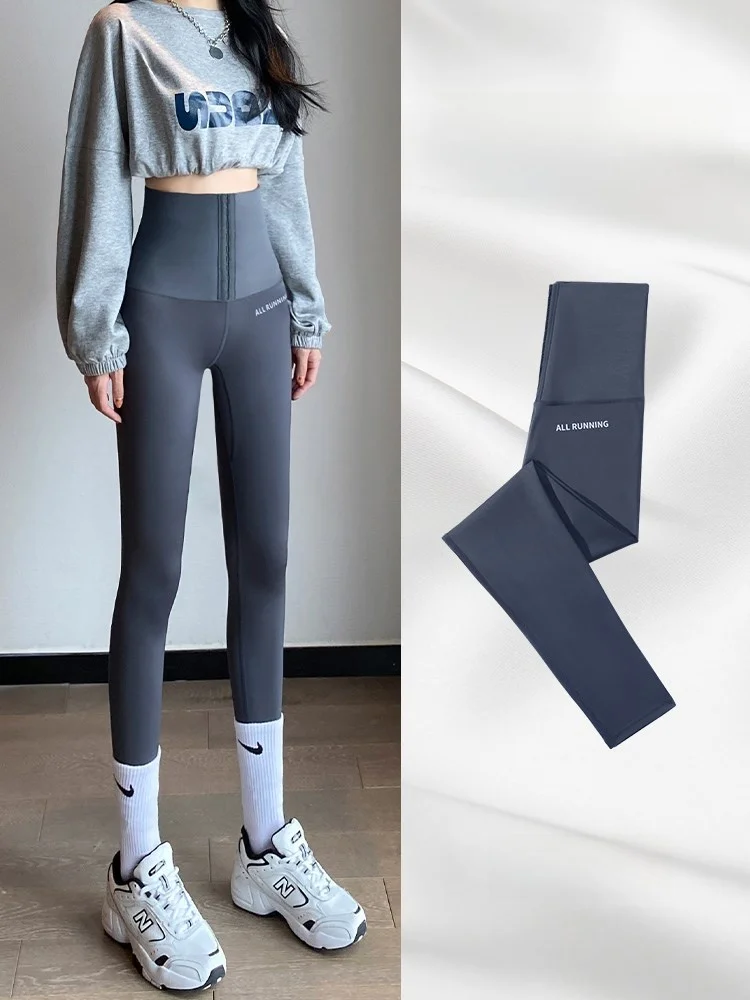 

Женские брюки для йоги Thiened Fce Sle Boting, осенне-зимние леггинсы для похудения с подтяжкой живота и бедер