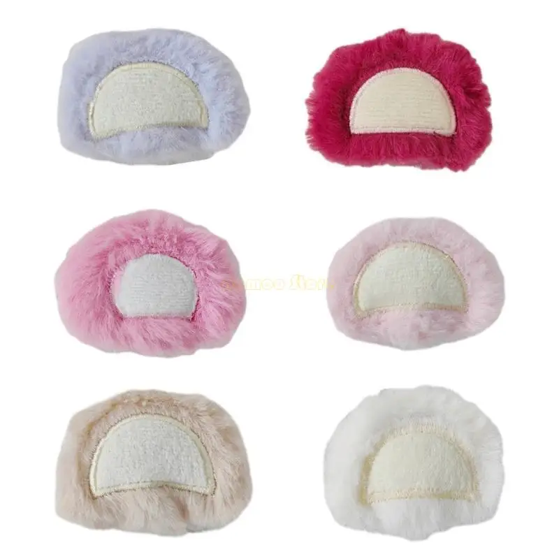 

31BF 10pcs Cartoon Bear Ear Applique DIY Hair Clip Keychains Scarf Supplies