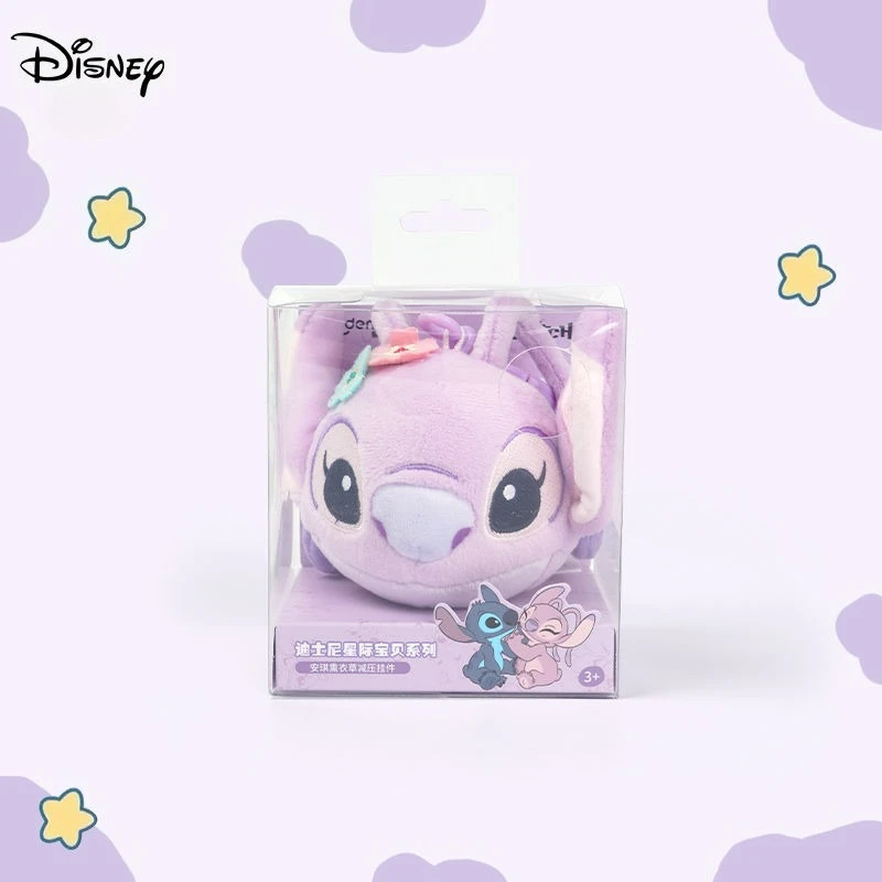 

Плюшевая булавка Disney Anime Lilo & Stitch, розовая, фиолетовая, стежка, подвеска на рюкзак, маленькая игрушка, подарок на день рождения