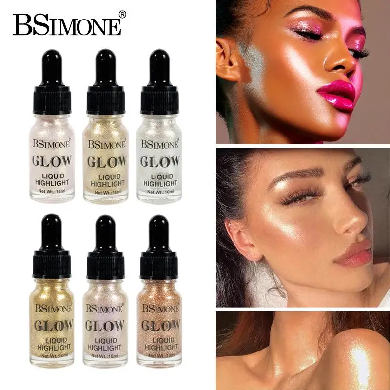 

1PC BSIMONE Sparkling Liquid Eyeshadow Chameleon Eyeshadow Waterproof & Sweat-Resistant Highlighter For Eye Corners Clavicle