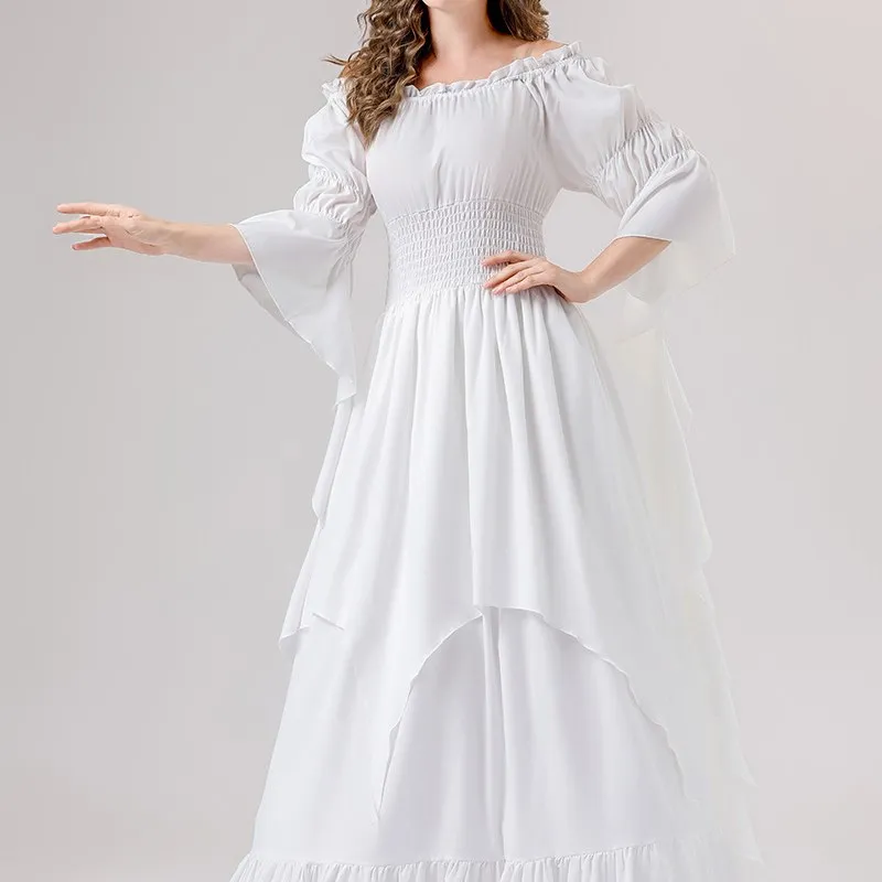 loween Medieval Renaissance Retro Long Dr Women's Costume Ele Gown for Stage Performances And Cultural Events
