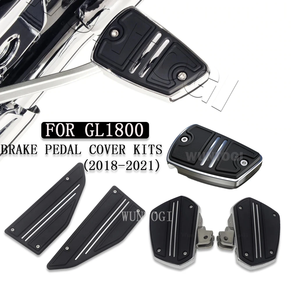 Motorcycle Brake Pedal Cover Kits Accessories Tour DCT Airbag GL 1800 FLB  Chrome New Parts For Honda Goldwing GL1800  2018-2021