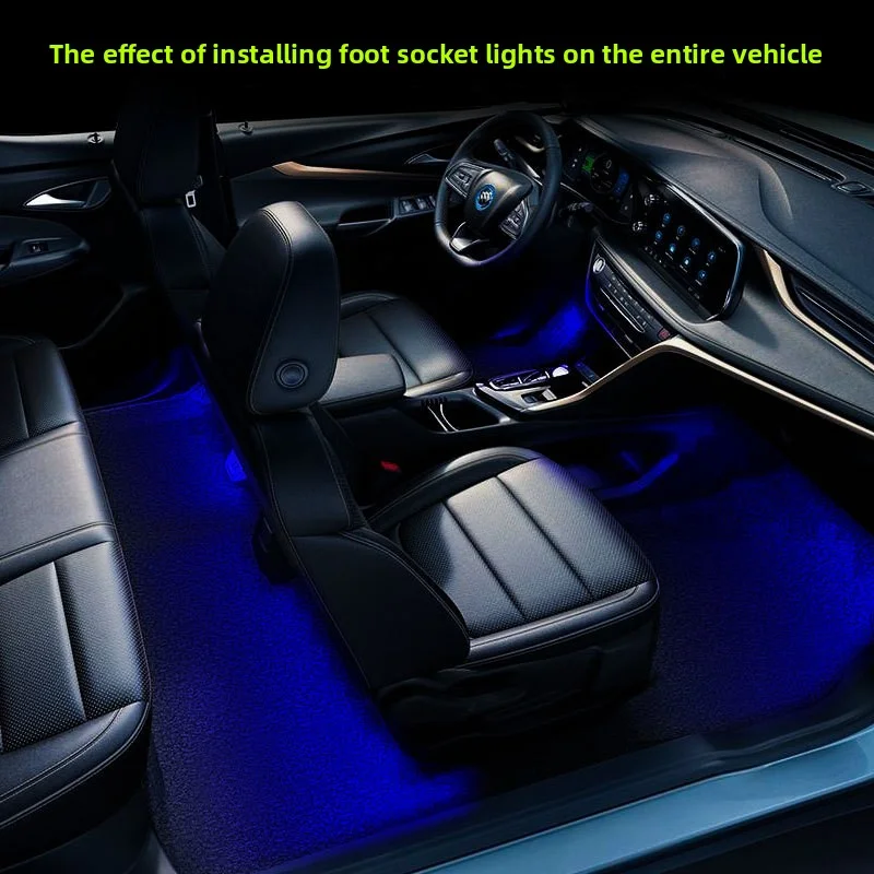 

RGB Vehicle Atmosphere Decorative Light Eight color LED Interior Light Strip With USB Remote Control Foot Environment Lighting