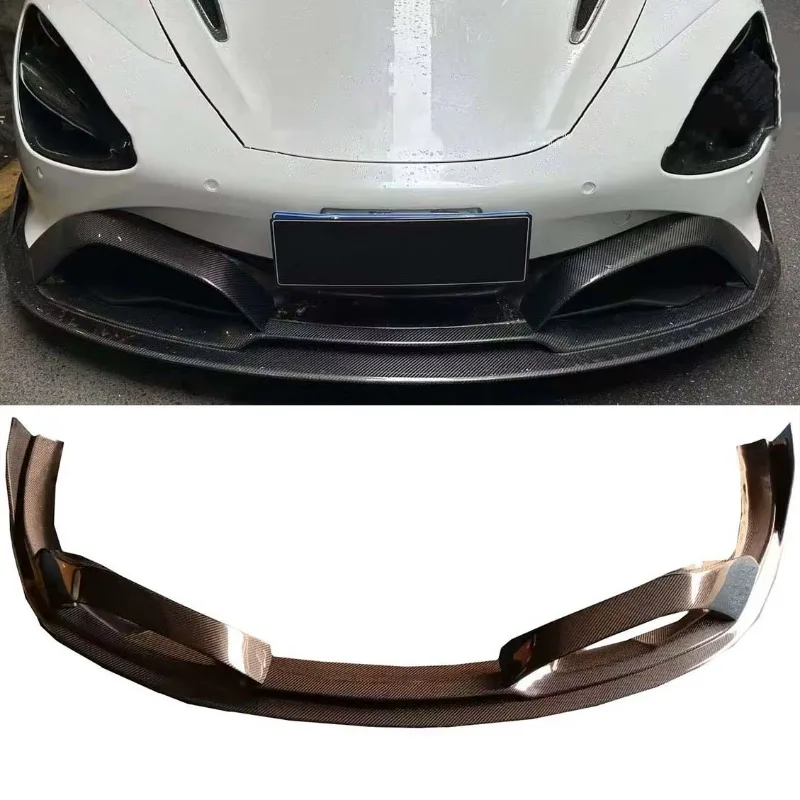 for McLaren 720S 2017-19 BS Style Accessory Kit Carbon Fiber Front Bumper Lip Splitter & Car Body Kits with Easy Installation