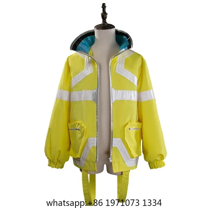 David Martinez Anime Cyberpunk Cosplay Lucy Dgerunners High Quality Unisex Uniforms Hoodie Zipper Collar Jacket