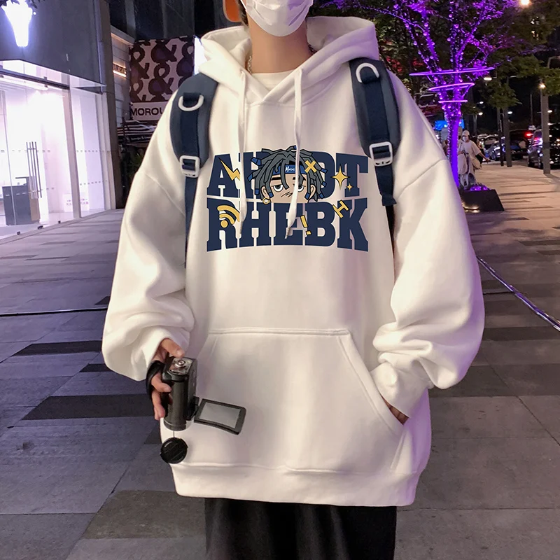 

Мужская утепленная толстовка с капюшоном на флисе, зимняя куртка, весенне-осенняя повседневная удобная хлопковая толстовка, молодежная модная куртка с капюшоном