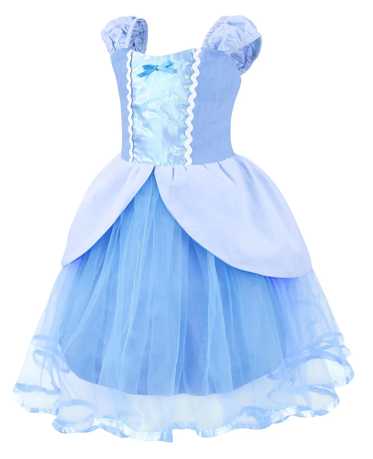 Jurebecia Children's Costumes Cinderella Dresses For Girls Costume Princess Dress Up Costume Kids Fancy Party Outfit