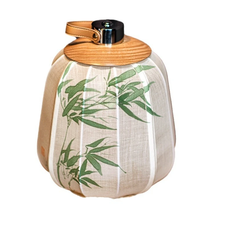 

New Chinese portable lamp retro Chinese style zen tea room living room bedroom bedside decoration atmosphere night light
