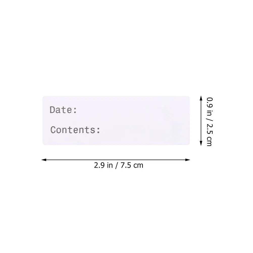 1Roll Blank Label Stickers For Food Storage Home Organization Marking Labels Easy Paste Removable Note Markers