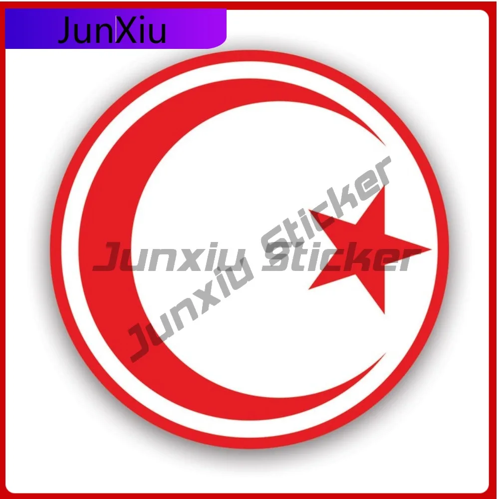 

Tunisian Roundel Sticker Creative Decals Tunisia Tun Tn Air Force National Insignia Military Aircraft Auto Decor Car Sticker