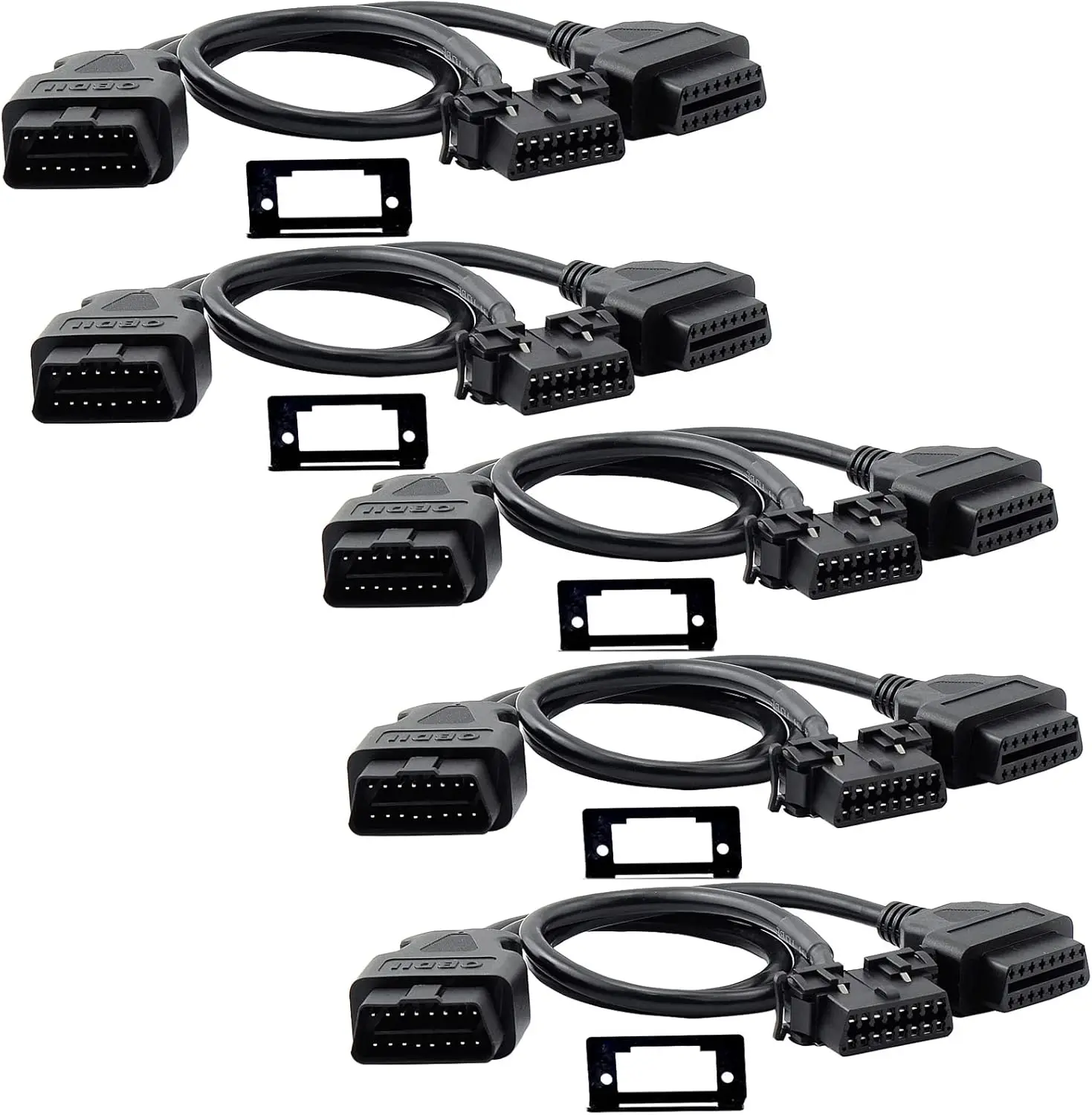 

Набор диагностических инструментов OBD2 из 5 предметов с Y-образным кабелем-разветвителем, адаптером J1962, кронштейном для крепления Underdash для ремонта автомобилей
