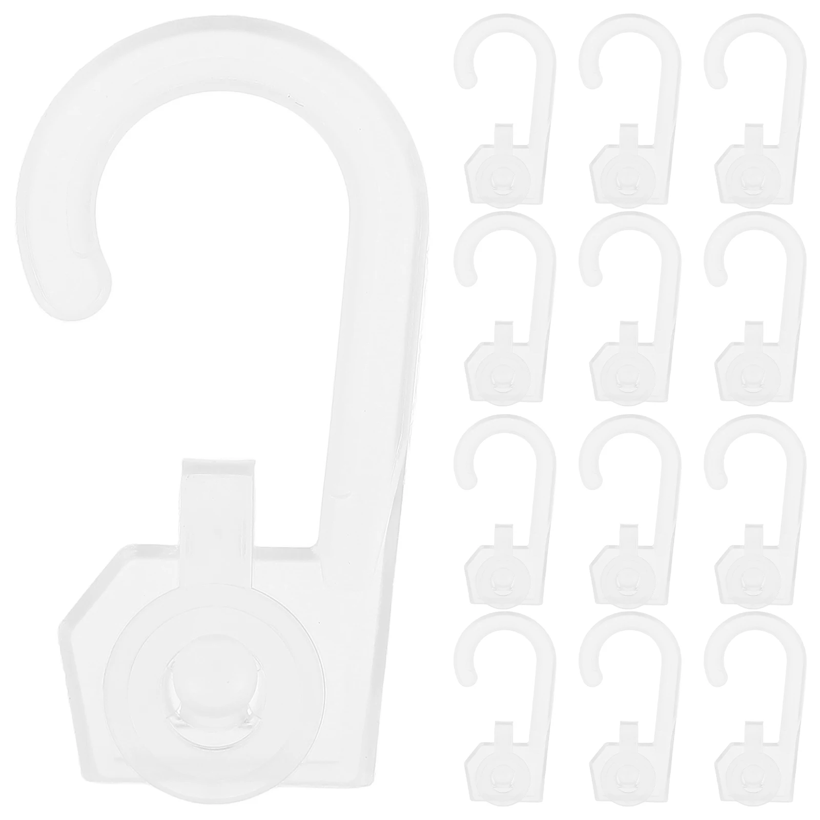 

100 Pcs Hooks Bag Clasp Transparent Plastic Hanger Grocery Display Connector Sock Hat Rack Underwear Pants Tool Solution