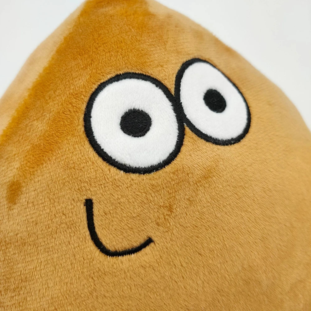 My Pet Alien Pou Plush Cute Peripheral Triangle Square Brown Smiley Face Cute New Doll For Children Birthday Gifts Christmas