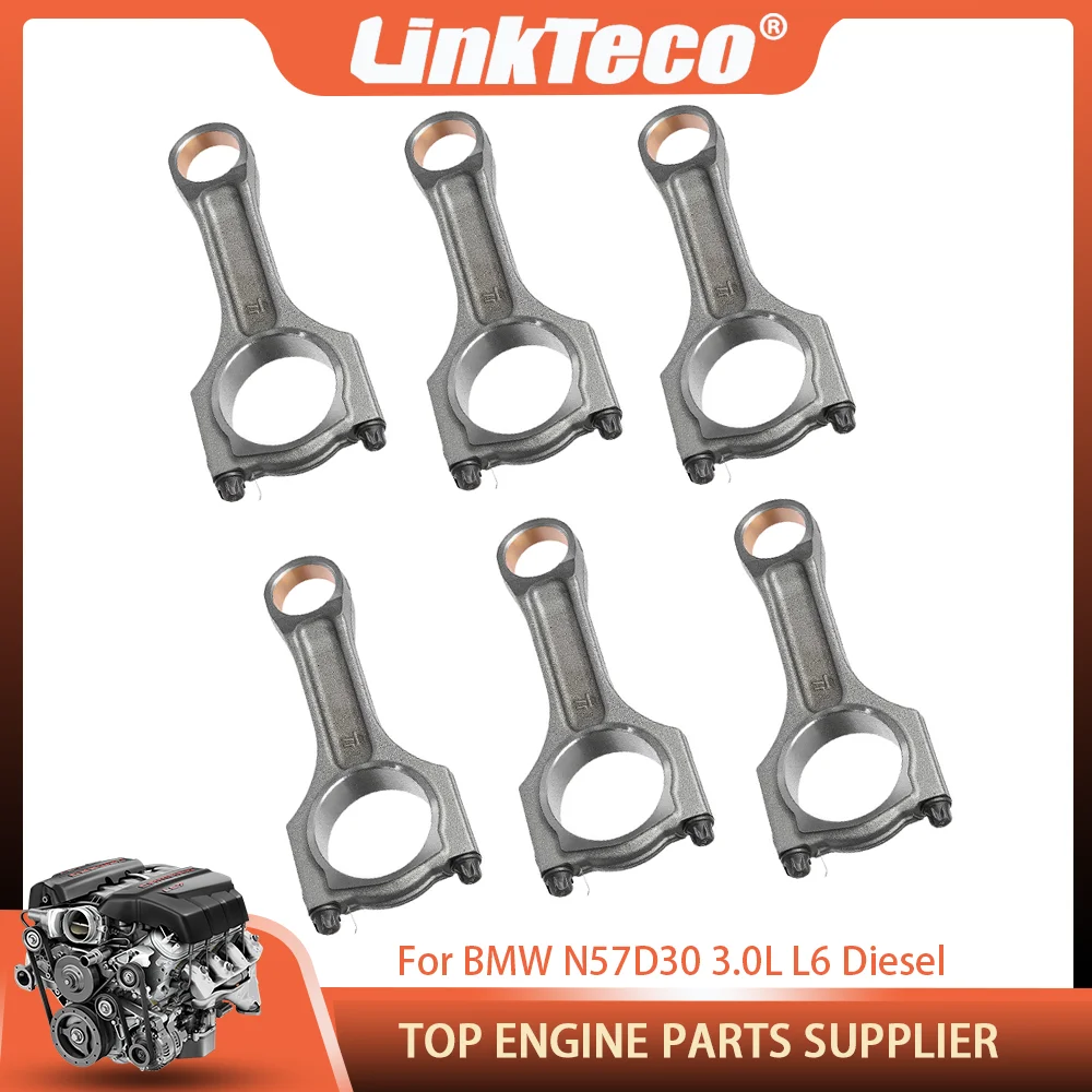 Kit de biela de peças de motor diesel para bmw n57d30 3.0 l6, para bmw 11248506122 325d 330d 335d 430d 435d 530d 640d x3 x4 x5 x6