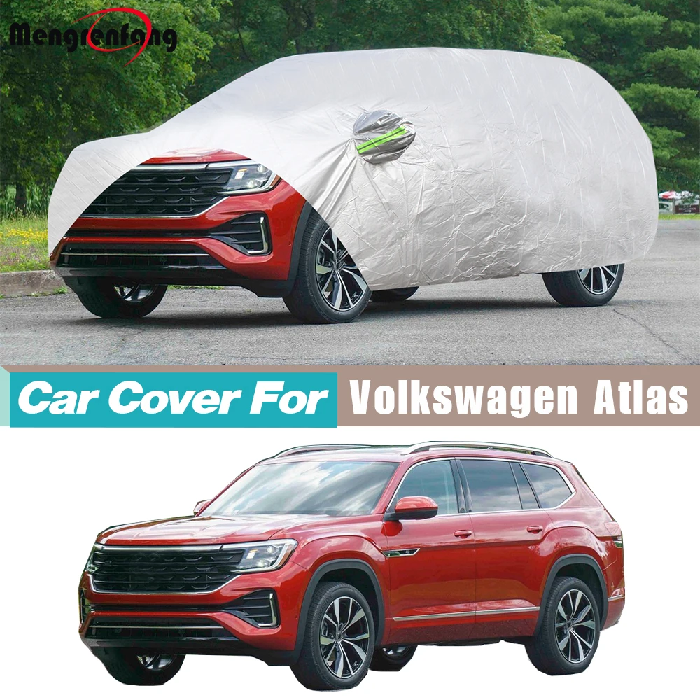 

Durable Car Cover Windproof Sun Anti-UV Rain Snow Scratch Resistant SUV Cover For VW Volkswagen Atlas Teramont 2017-2026