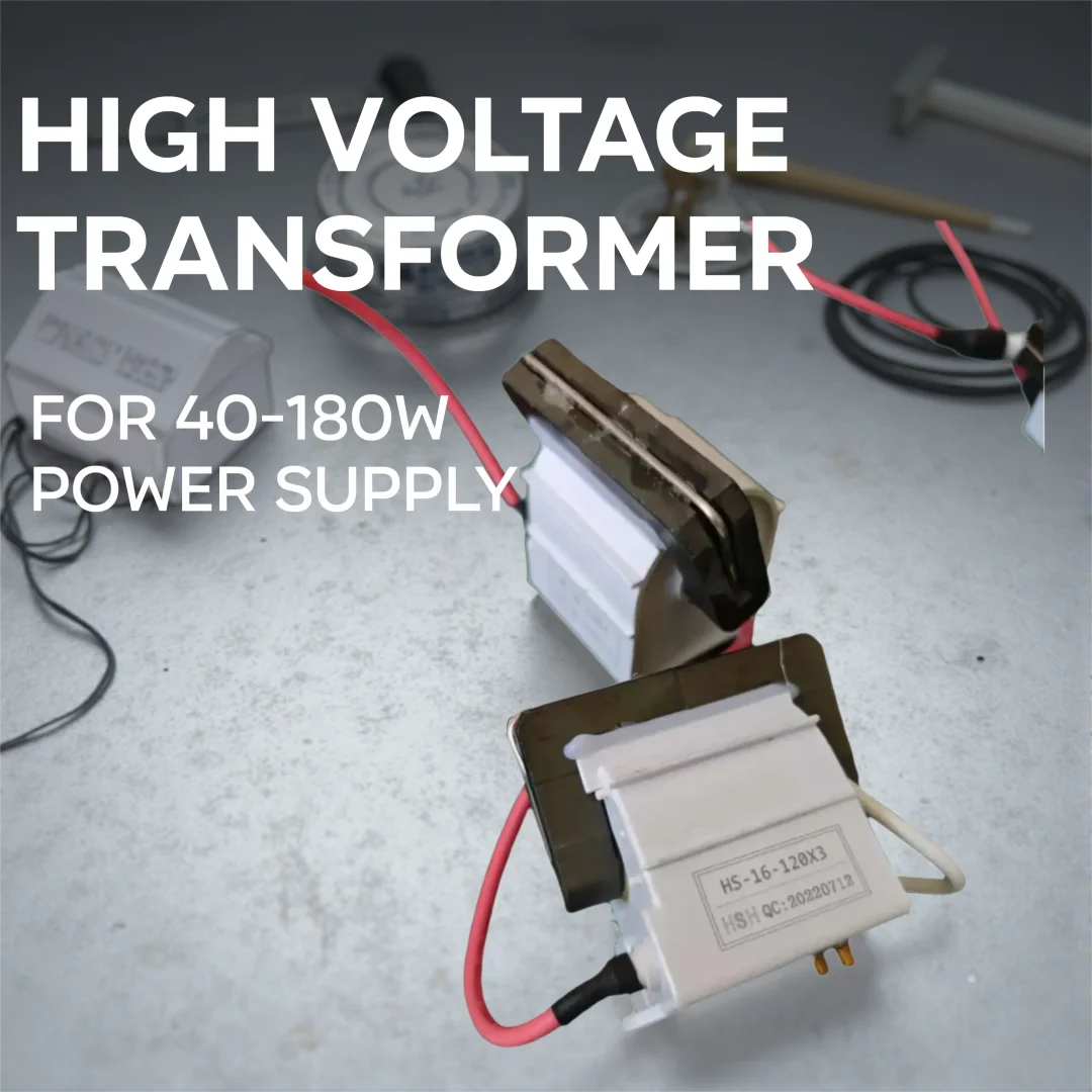 Yongli 3PCS 40-180W CO2 High Voltage Flyback Transformer 110V/220V, Laser High Voltage Pack for Engraving Cutting Machine