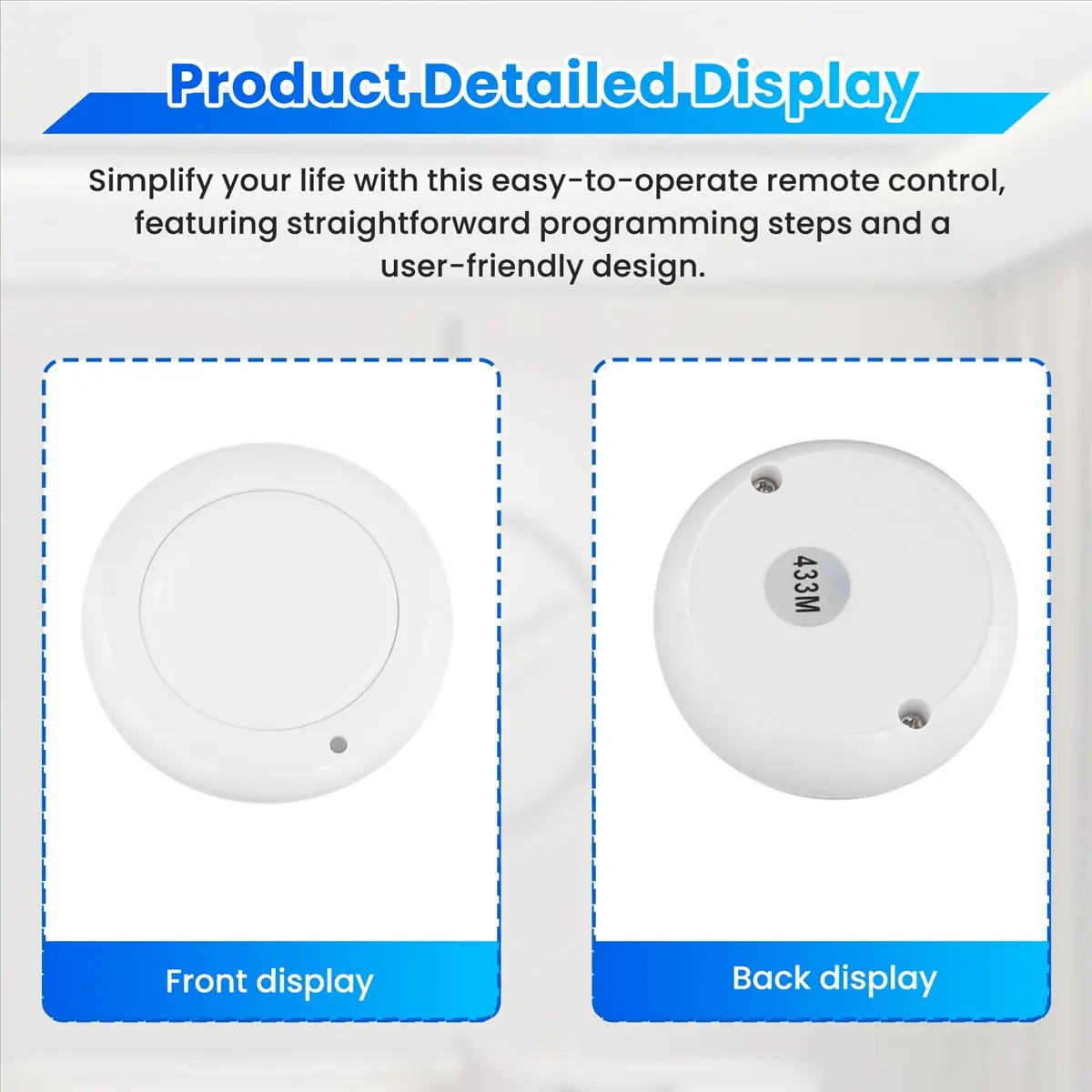 DT81 433Mhz Wireless Remote Control for Car Gate, Access Control, Switch, SOS Panic Button, and Doorbell