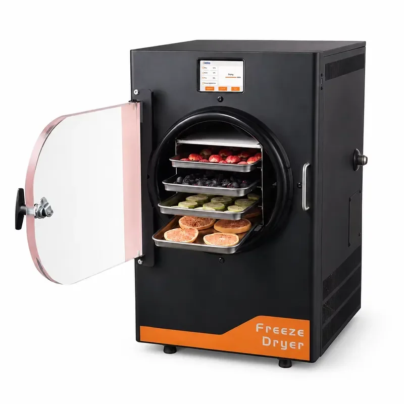 Home Freeze Dryer Machine 110V One Touch Operation for Fruit Vegetable Candy Pet Food Preservation Dehydrator Alternative
