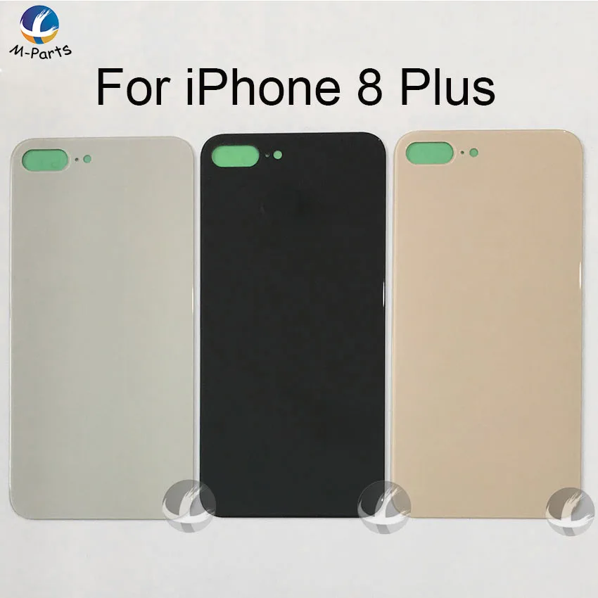 EU Version WIth CE Back Cover With Adhesive For iphone 8 8P Plus X XS Max XSM Rear Housing Glass With Logo + Sticker