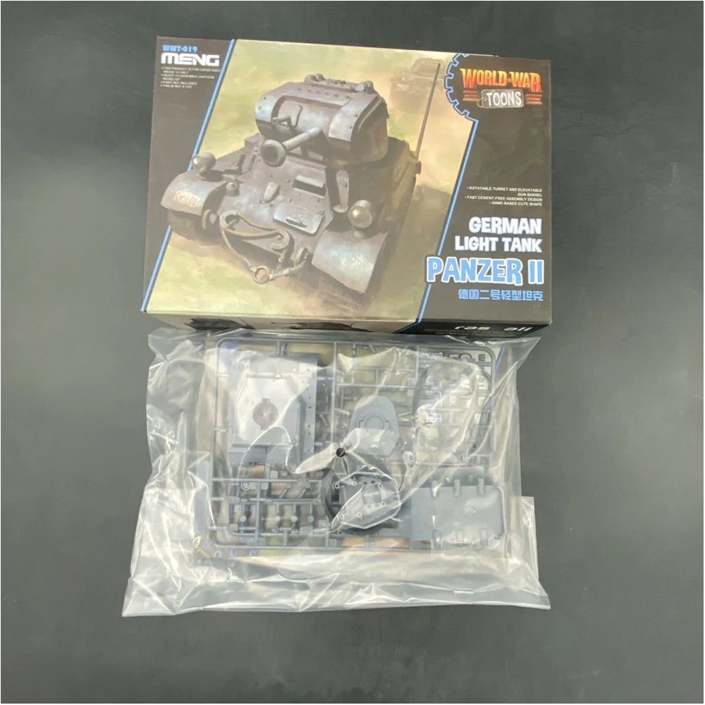 

Q Edition Meng WWT019 немецкий танк Panzer II, пластиковая сборная модель автомобиля, комплект военной хобби, ремесло, моделирование, изготовление игрушек