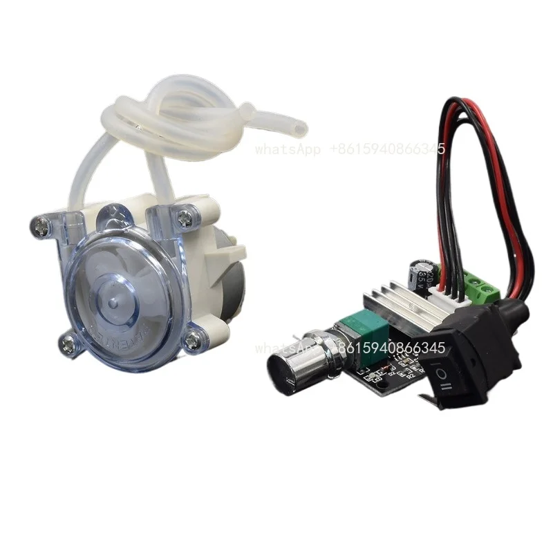Micro Peristaltic Pump DC 6V-12V Planetary Reduction 500 Motor Reversible Liquid Squeeze Self Priming Water Pump