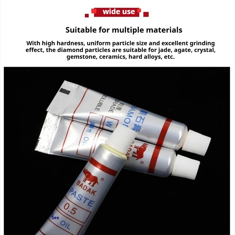 Bild 6: 2 Stück Körnung 320-10000 #   Diamant-Polierpaste W0.5-W40 Diamant-Poliermittel für Glas und Metall Schleif- und Polierwerkzeuge
