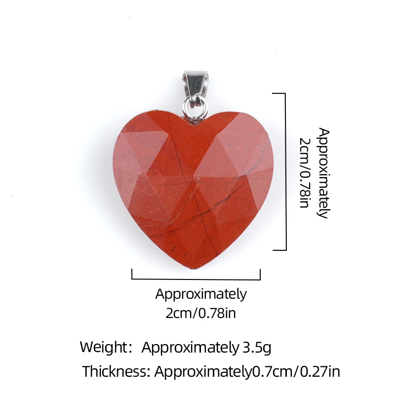 حجر السج الأسود 20 مللي متر الأوجه الحب القلب الأحجار الكريمة قلادة النساء الرجال اليدوية مشتهى كريستال قلادة جالبة للحظ مجوهرات #6