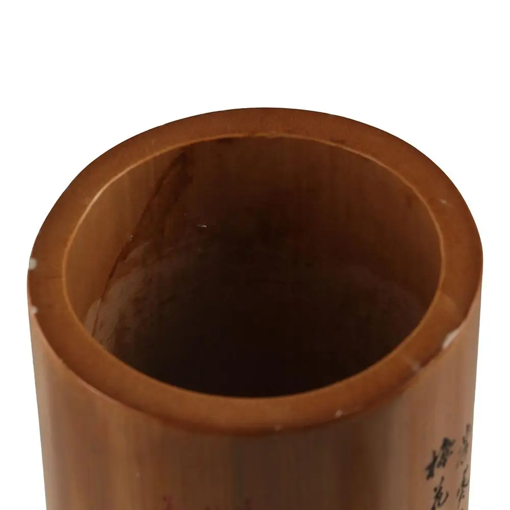 

Portable Multifunctional Desktop Storage Box Cylindrical Plum Blossom Pen Holder Bamboo Chrysanthemum Pencil Box Student