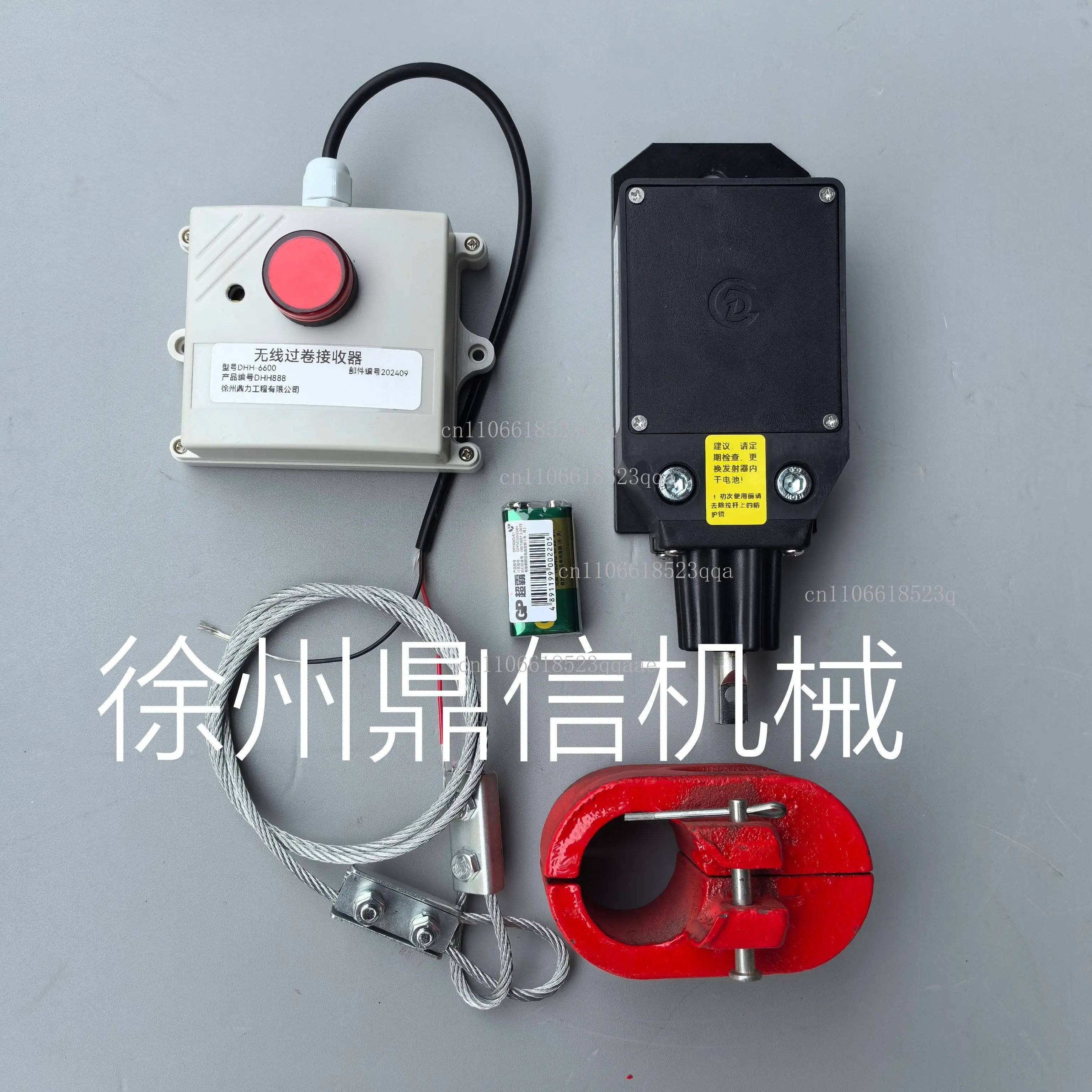 On-board crane integrated wireless limiter anti-overwinding switch counterweight wire rope