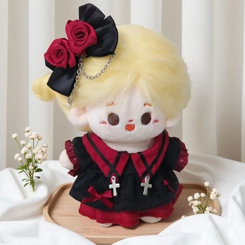 10 سنتيمتر دمية القطن فستان الأميرة الجميل الزي مع أغطية الرأس دمى أفخم الملابس والاكسسوارات فساتين الموضة تنورة الديكور