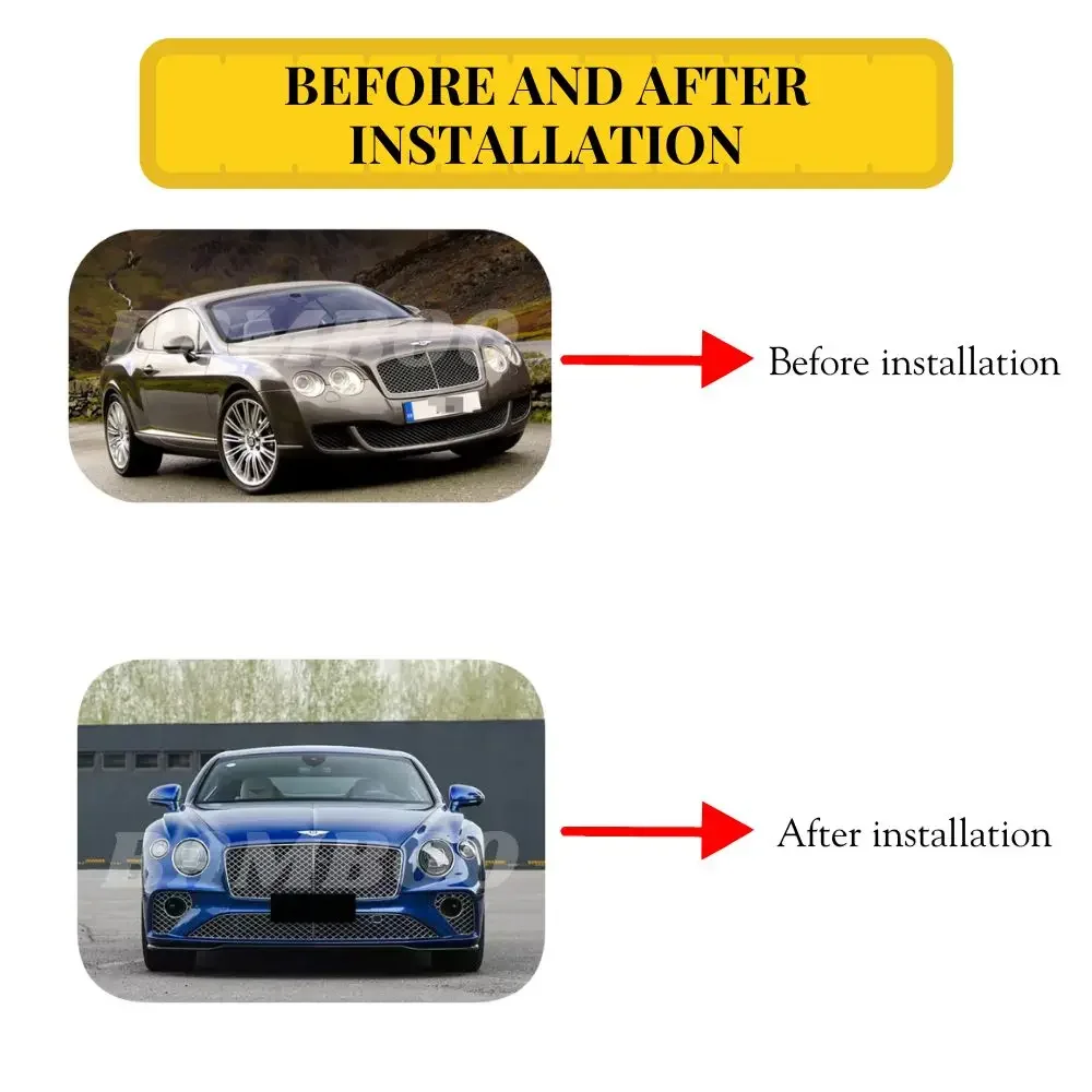 2026/Old to  Kit 2005-2017 Upgrade 2024 GT Body Kit for Bentley Continental GT Facelift Body Kit