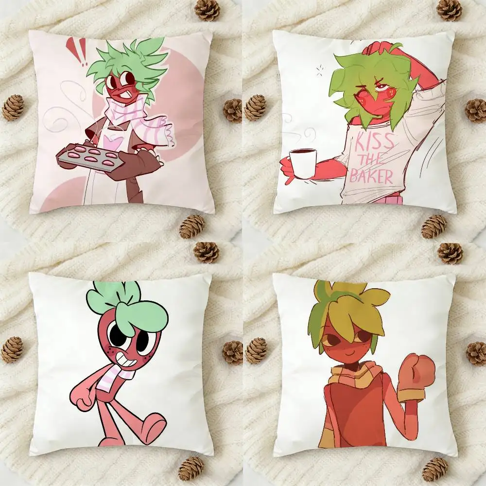Sprout D-Dandys W-World Double-sided Printed Square Decorative Cushion Cover for Sofa Living Room Home Decor