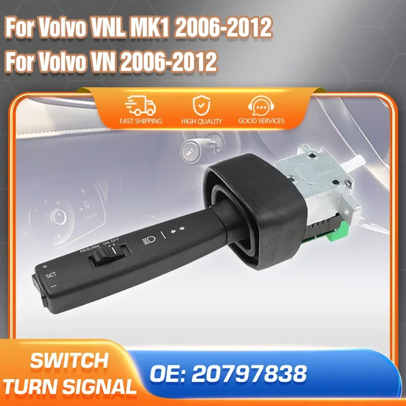 

Turn Signal Headlight Switch For Volvo VNL VNM Truck 2006-2012 Steering Column Combination Switch 20797838 21670857 70351733